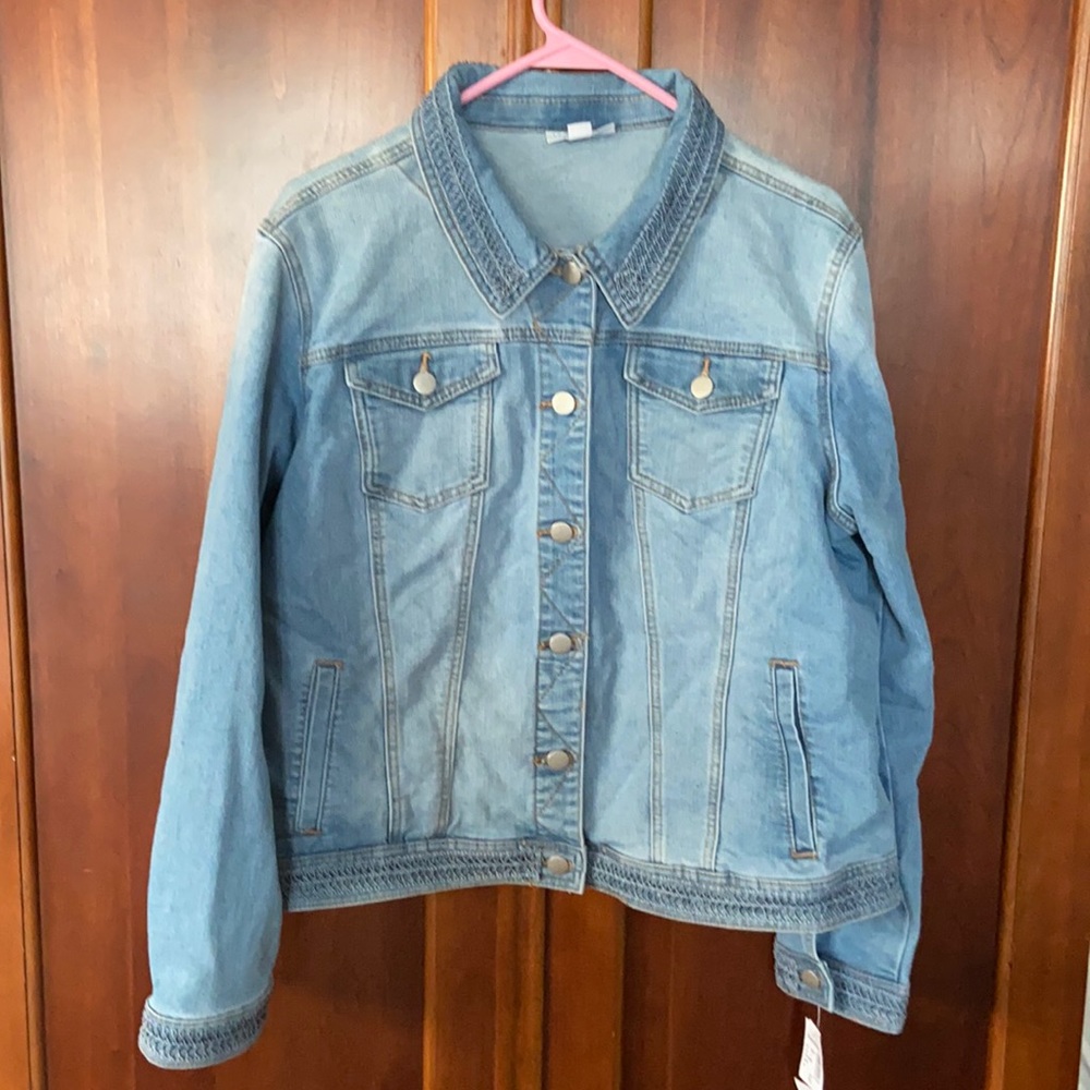 Westport Faded Denim Jean Jacket size Xl